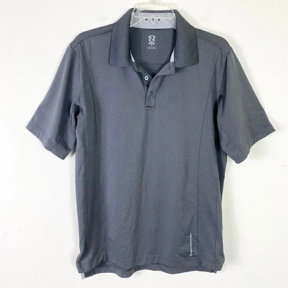 Men’s Noble Outfitters Grey Polo Shirt Size M
